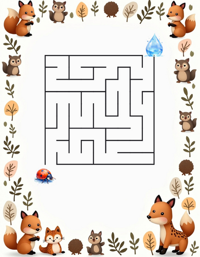 Animal Maze Worksheet | Fun Fine Motor & Problem-Solving Activity for ...