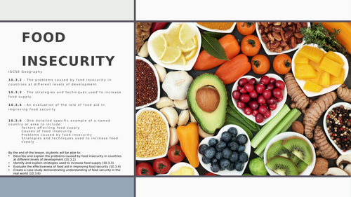 Food Insecurity - IGCSE Geography Resource Provision (First exams 2027 ...