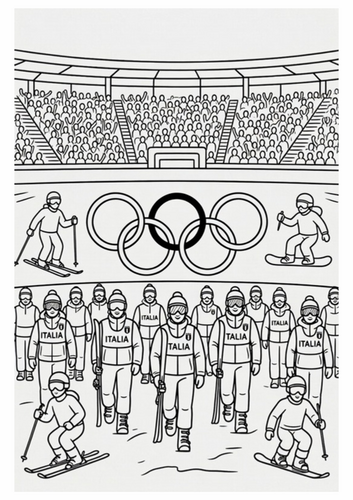 Winter Olympics Milano Cortina 2026 Opening Ceremony Coloring Pages ...