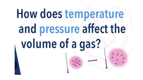EFFECT OF TEMPERATURE AND PRESSURE ON VOLUMES OF GASES | Teaching Resources