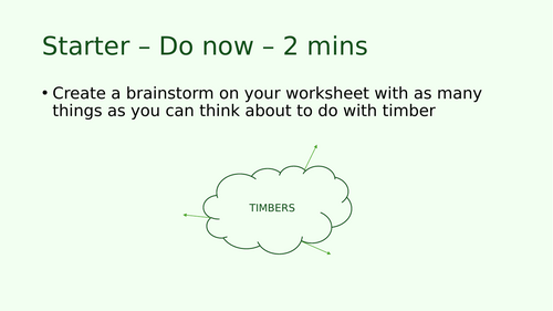 KS3 Introduction to Timbers and Manufactured Boards | Teaching Resources