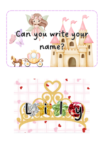 Fairytales - name writing