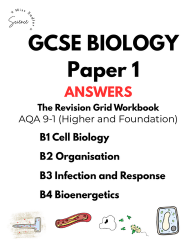 AQA GCSE Biology Paper 1 - Complete Revision Grid workbook | Teaching ...