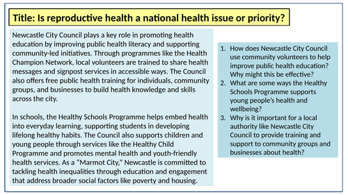 AAQ Level 3 BTEC Health and Social Care Unit 5 | Teaching Resources