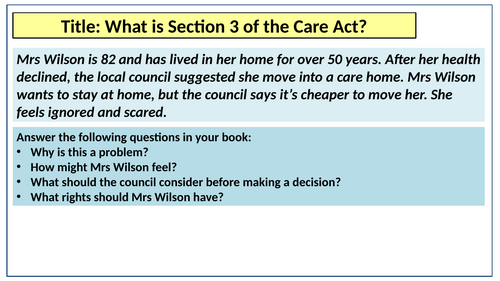 AAQ Level 3 BTEC Health and Social Care Unit 5 | Teaching Resources
