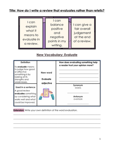 GCSE English Language – Transactional Writing: Review | Teaching Resources