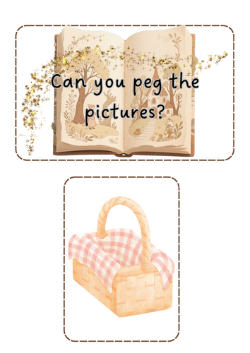 Traditional Tales - peg the pictures