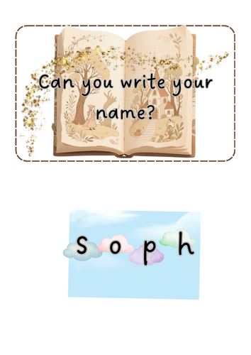 Traditional Tales - Name writing