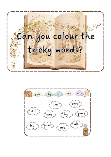 Traditional Tales - colour tricky words