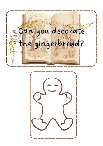 Traditional Tales - decorate gingerbread
