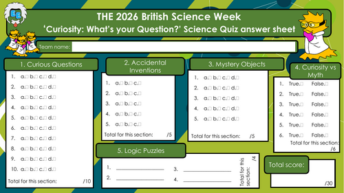 THE Ultimate British Science Week 2026 Quiz- Curiosity: What's Your ...