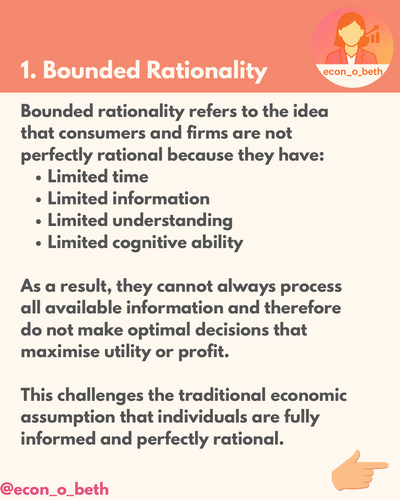 Behavioural Economics Flashcards: Bounded Rationality (A Level ...