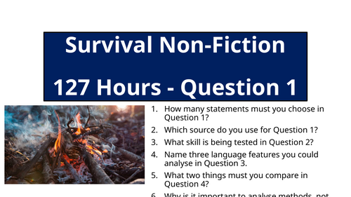AQA English Language Paper 2 Question 1 - 127 Hours