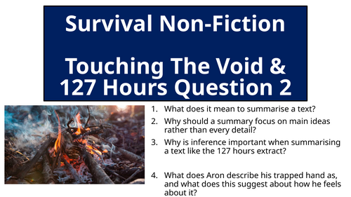 AQA English Language Paper 2 Question 2 - 127 Hours and Touching the Void