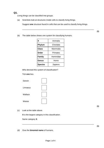 GCSE AQA B14 Genetics Powerpoints, exam questions and activities ...