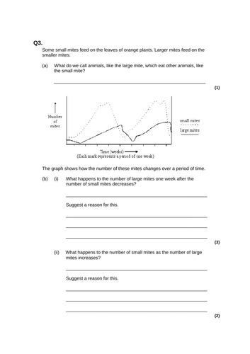 GCSE AQA B15 Adaptation and interdependence ppts, exam questions and ...