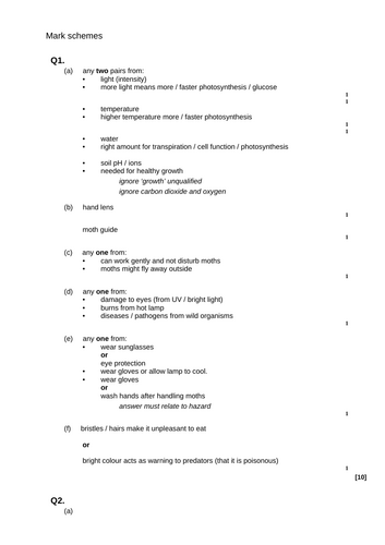 GCSE AQA B15 Adaptation and interdependence ppts, exam questions and ...