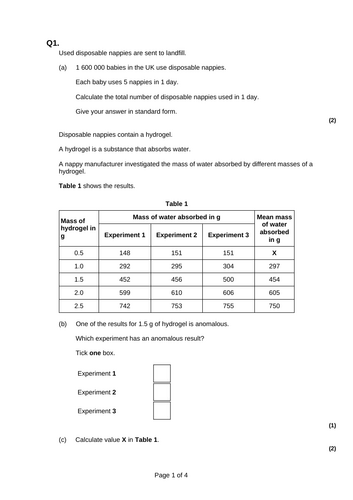 GCSE AQA C14 Earth's Resources Powerpoints, exam questions and ...