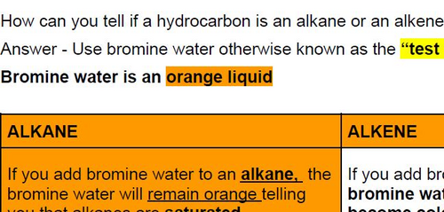 Organic Chemistry Booklet IGCSE Chemistry Edexcel {9-1} | Teaching ...