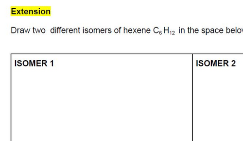 Organic Chemistry Booklet IGCSE Chemistry Edexcel {9-1} | Teaching ...