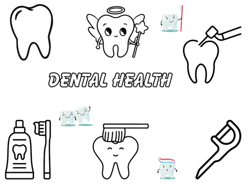 Dental Health Coloring sheet | Fun Tooth Care Activity for Kids ...