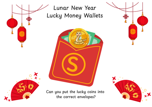 Money envelope phonics- initial sounds