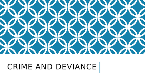 AQA A Level Sociology Crime Topic 3 - Media, Globalisation, Green & State Crime