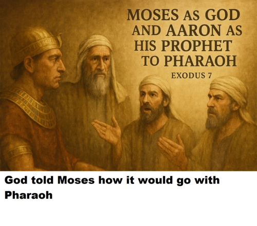 0064 BIBLE VISUAL REGISTER EXODUS 7 GOD TELLS MOSES HOW IT WILL GO WITH ...