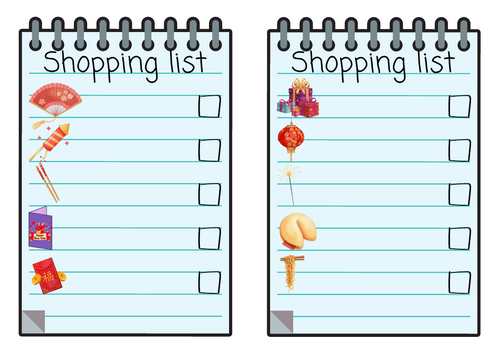 Lunar New Year role play area writing provocations