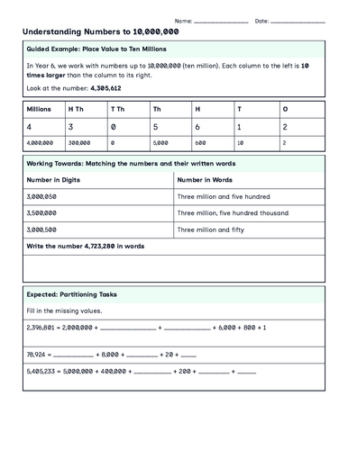 SATs: Number and Place Value Revision | Teaching Resources