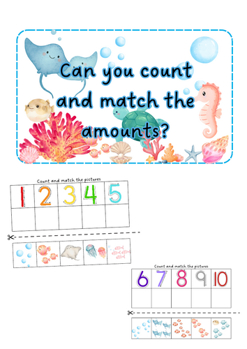 Under the Sea - Count and Match