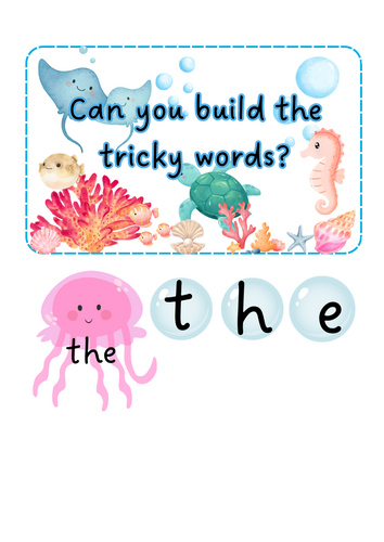 Under the Sea - Tricky Word Fish