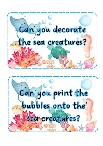 Under the Sea - Paint the Sea Creatures