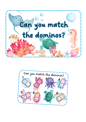Under the Sea - Domino Matching