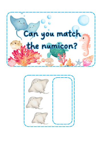 Under the Sea - Numicon Match