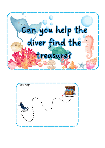 Under the Sea - Treasure Map