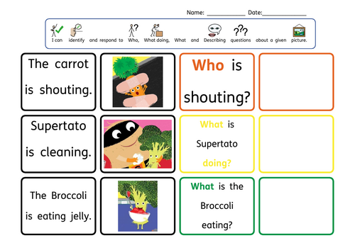 Supertato Wh- Questions with inPrint Visual Answers and Distractors ...