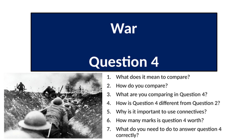 AQA English Language Paper 2 Question 4 - War