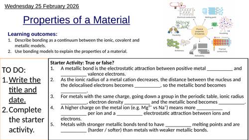 S2.4 Properties of a Material (IBDP Chemistry)