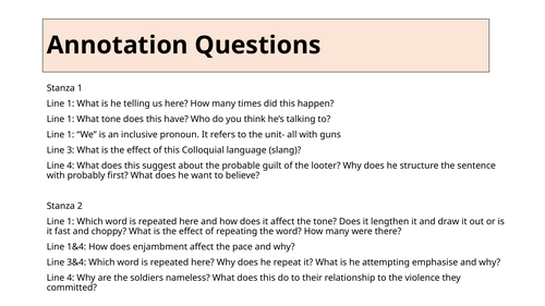 Annotations for Remains