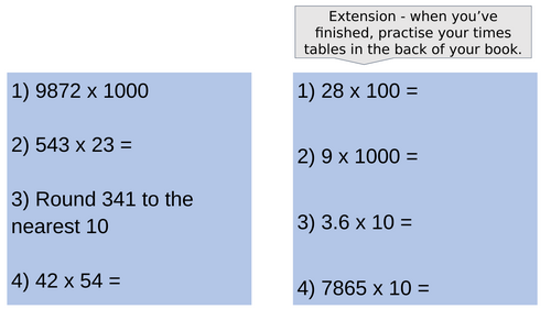 Daily arithmetic questions Year 5 | Teaching Resources