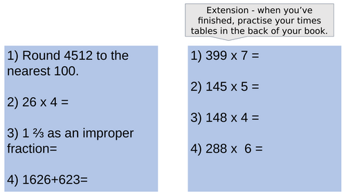 Daily arithmetic questions Year 5 | Teaching Resources
