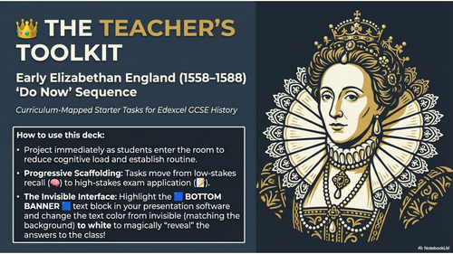 Edexcel GCSE History: Early Elizabethan England 1558-1588 | 12 'Do Now ...