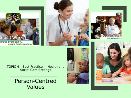 OCR CTEC Health and Social Care - F090 - Person Centred Values ...