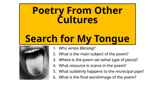 Search for My Tongue by Sujata Bhatt