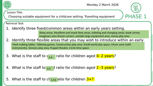 R058 OCR Cambridge Nationals Child Development | Teaching Resources