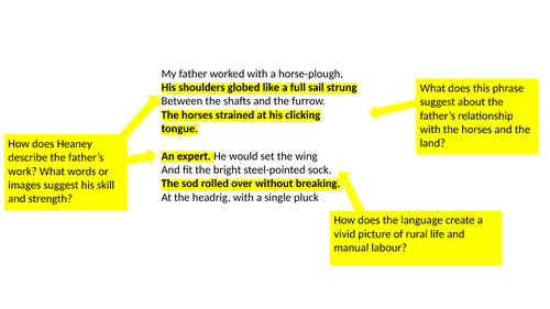 Annotated Follower by Seamus Heaney