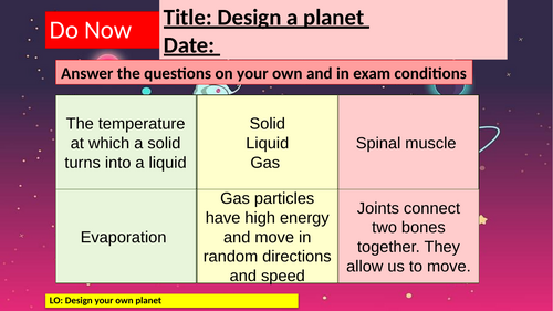 British Science week Year 7-9 2026 Curiosity | Teaching Resources