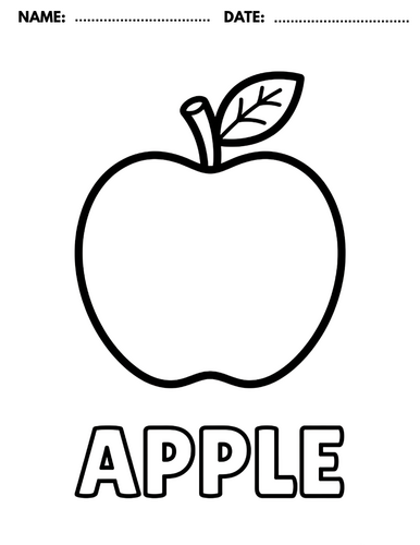 Fruits Coloring Pages for Preschool & Kindergarten | Teaching Resources