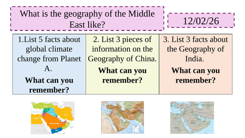Geography of the Middle East SOL | Teaching Resources